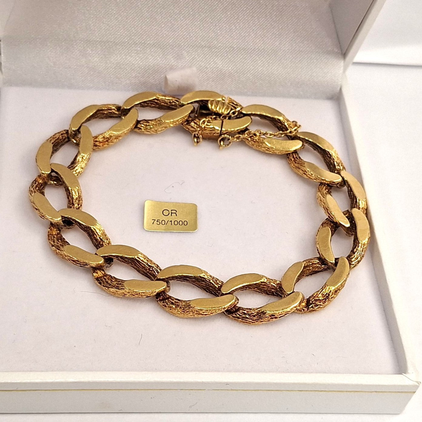 Bracelet or maille cheval