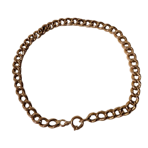 Bracelet Gourmette en Or Jaune 18K