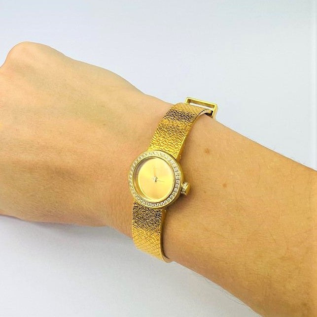 Montre Dior Mini D en Or Jaune