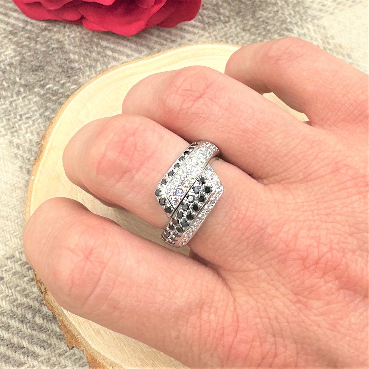 Bague Diamants Or blanc