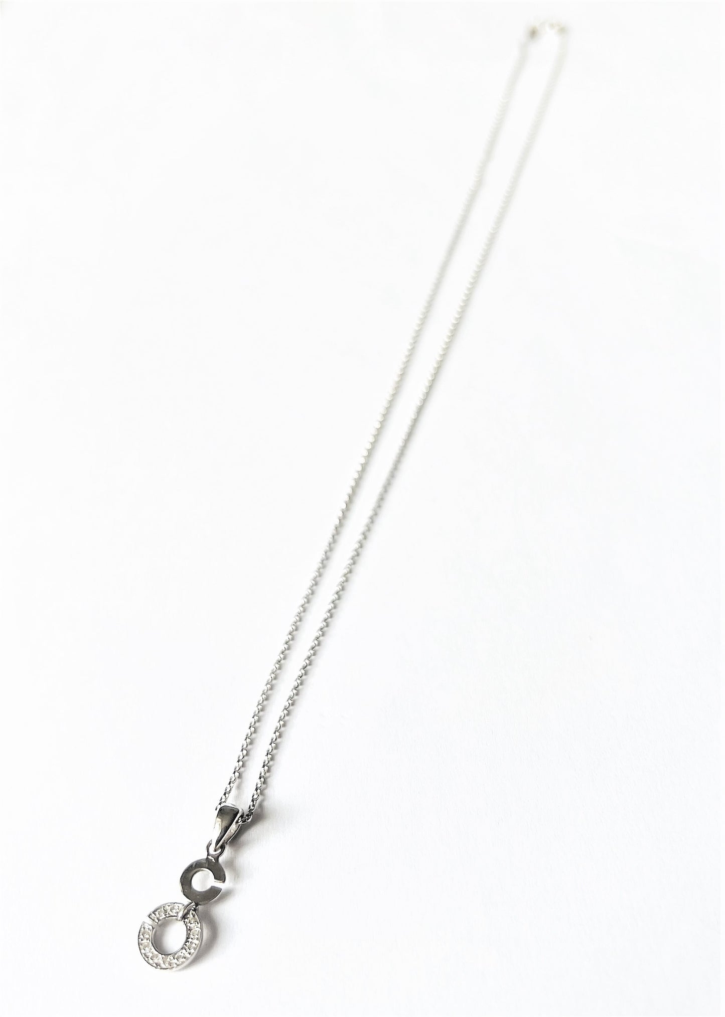 Collier Pendentif Or blanc