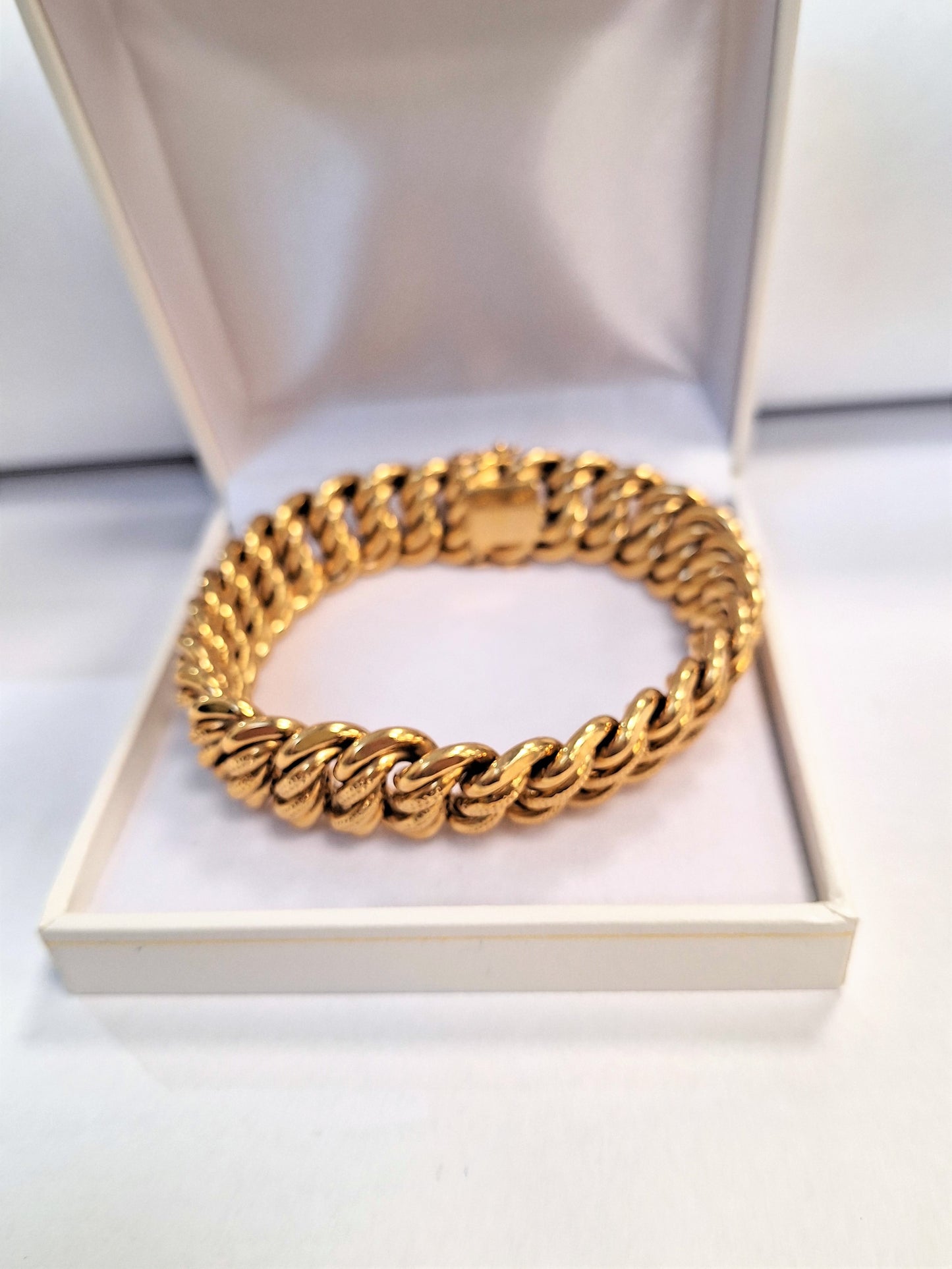 Bracelet maille Américaine Or jaune