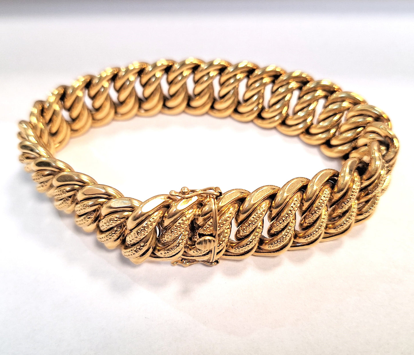 Bracelet maille Américaine Or jaune