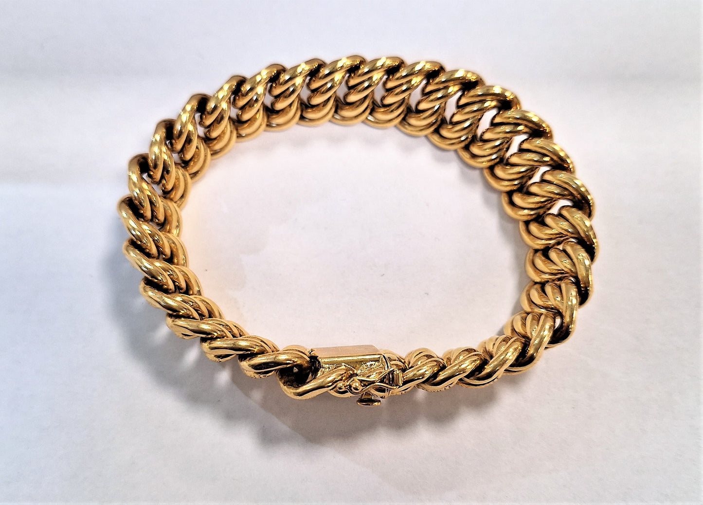 Bracelet maille Américaine Or jaune