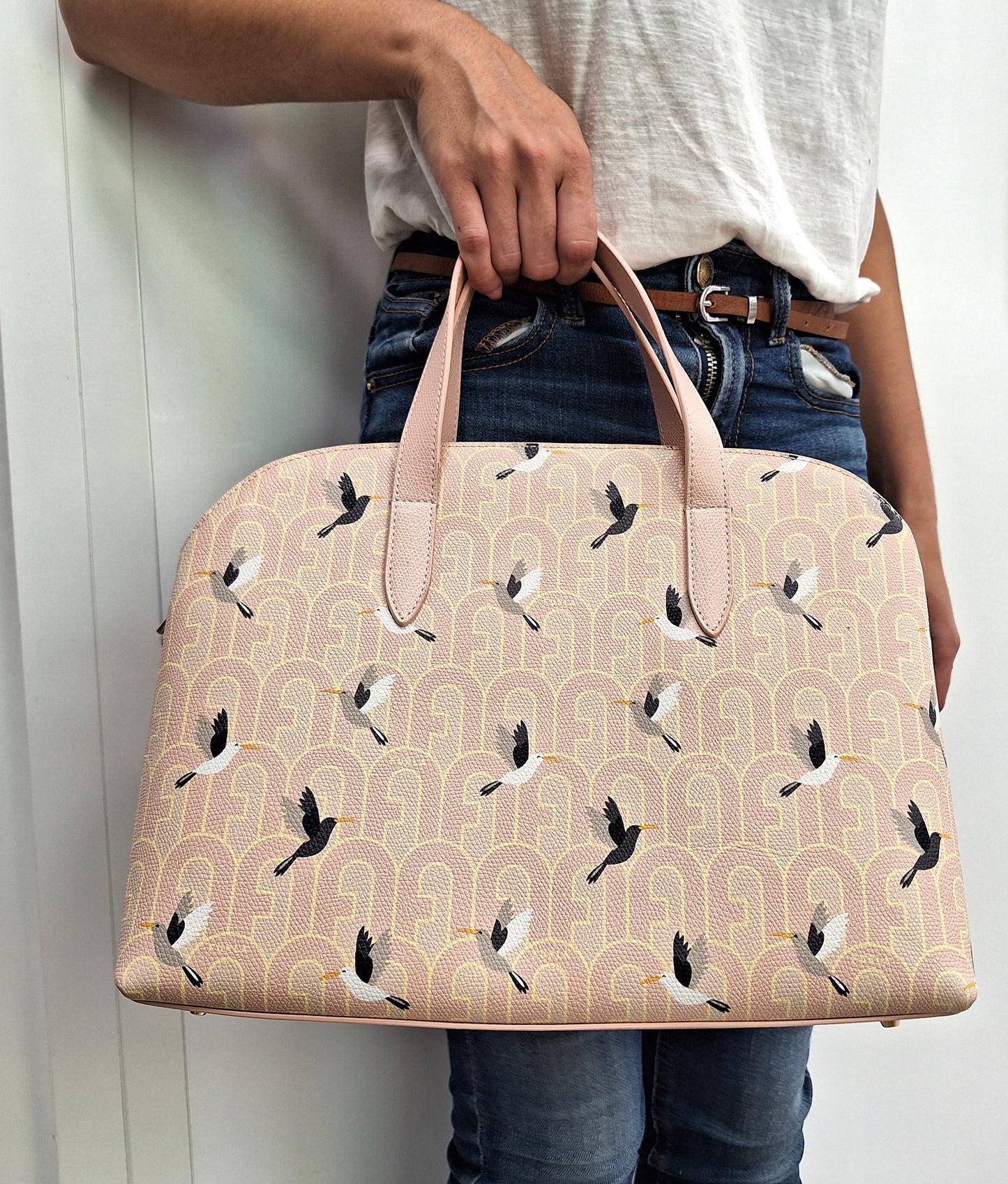Sac Furla Block tony candy rose