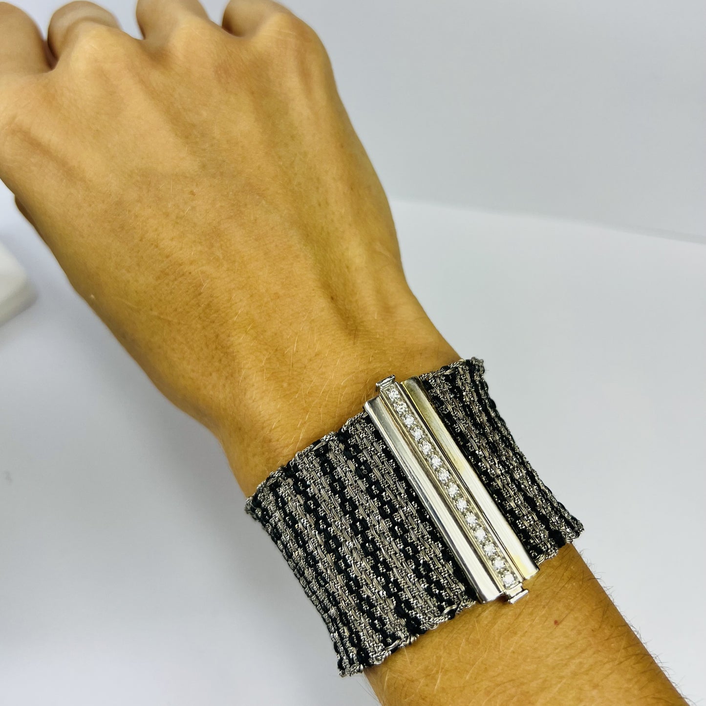 Bracelet Manchette avec Diamants