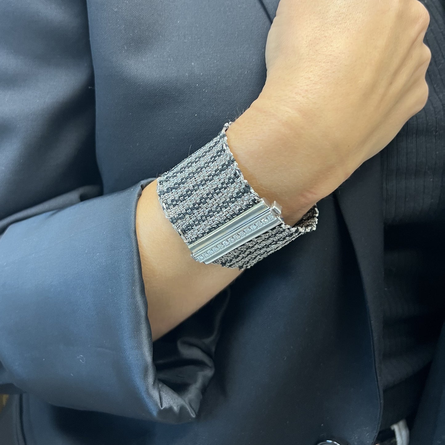 Bracelet Manchette avec Diamants