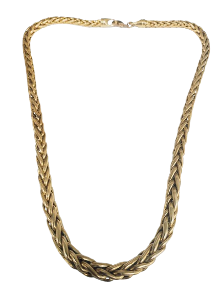 Collier Princesse en Or Jaune 18K Maille Palmier