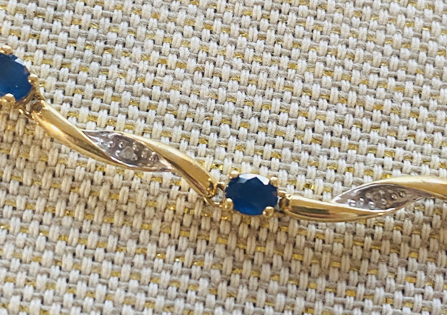 Bracelet Diamants et Saphirs