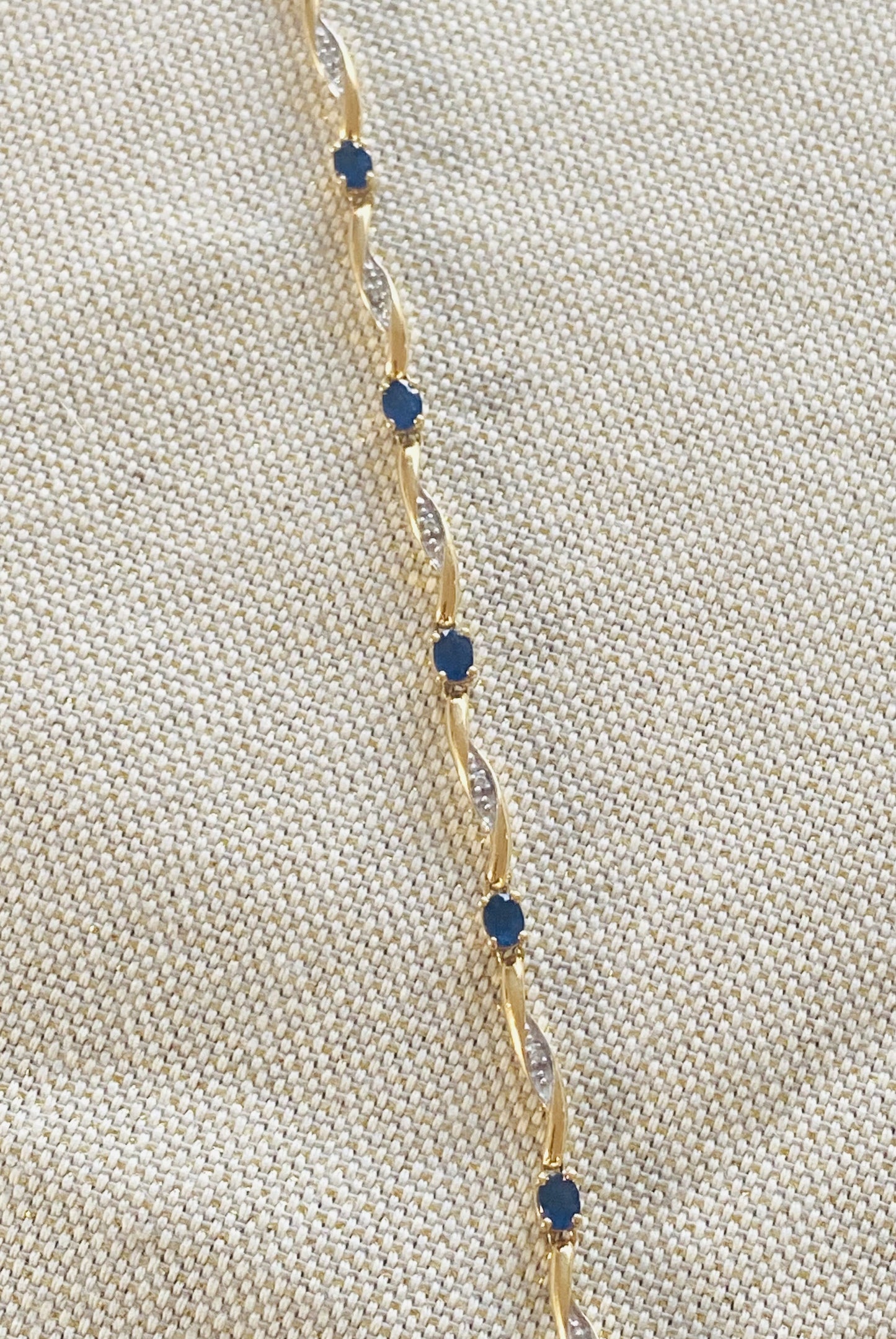 Bracelet Diamants et Saphirs