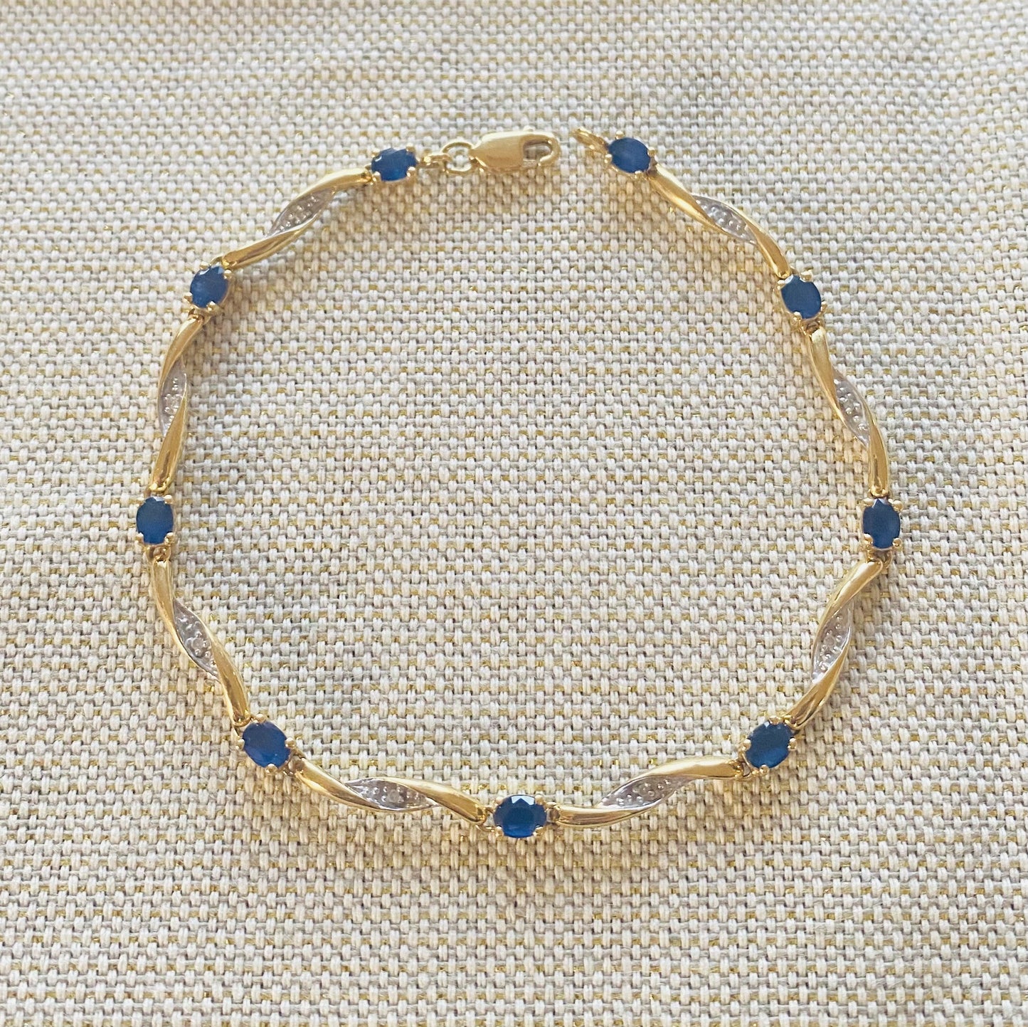 Bracelet Diamants et Saphirs