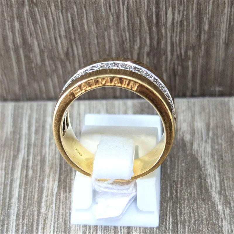 Bague Balmain Or jaune 18K avec Diamants T55
