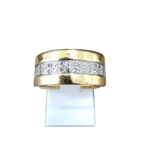 Bague Balmain Or jaune 18K avec Diamants T55