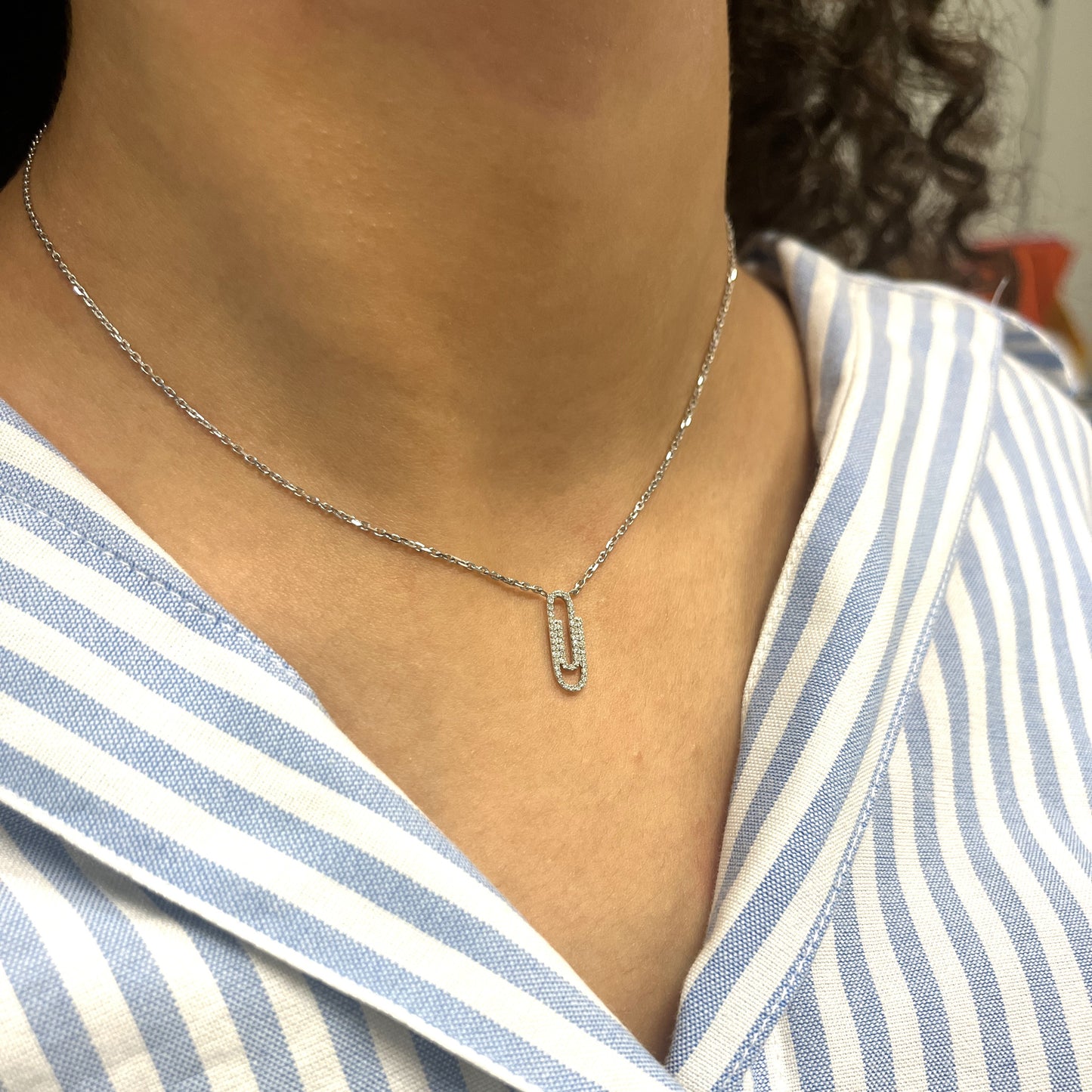 Collier Redline Trombone avec Diamants