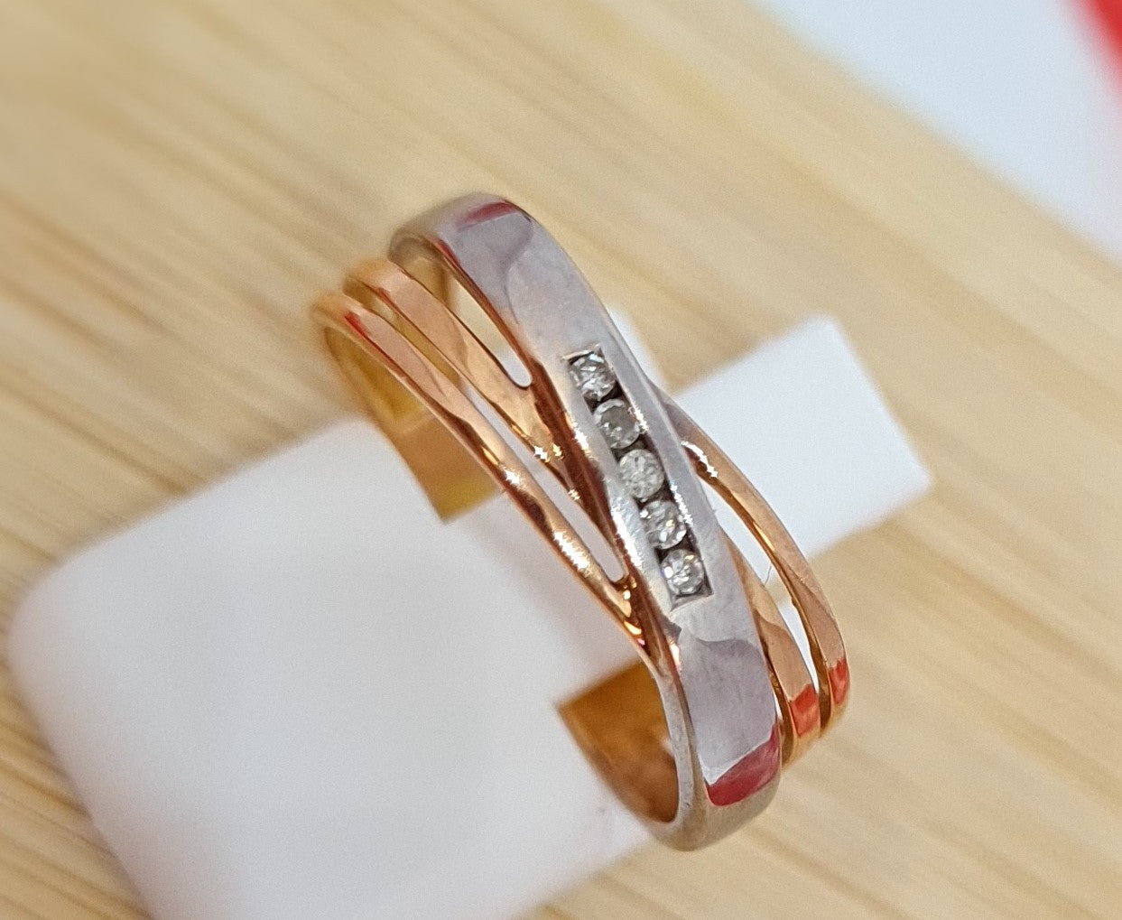 Bague 2 Ors Diamants