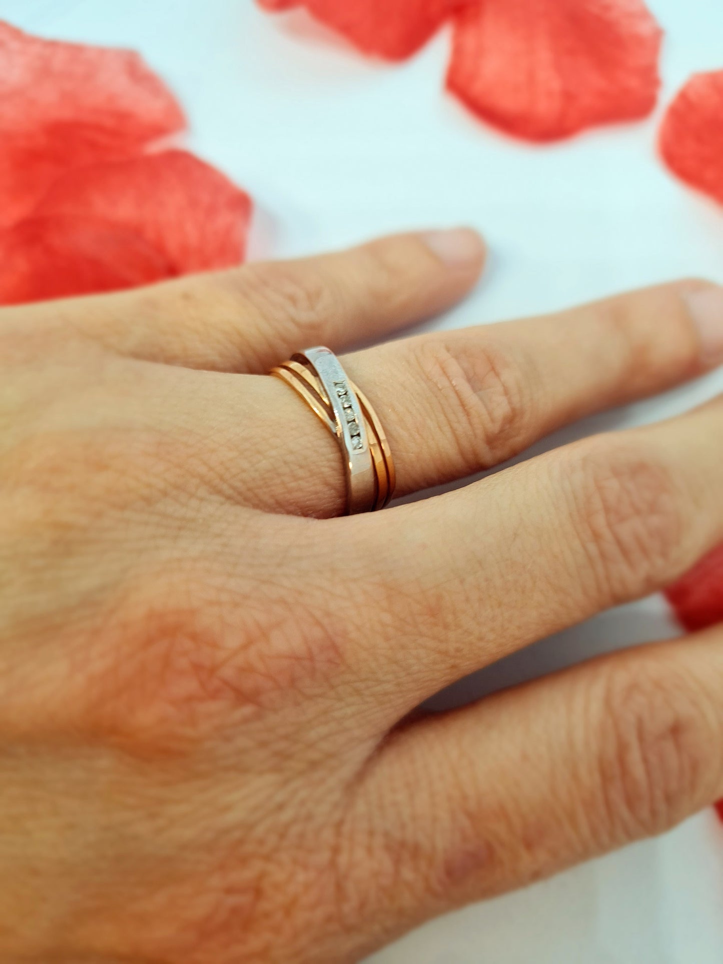 Bague 2 Ors Diamants