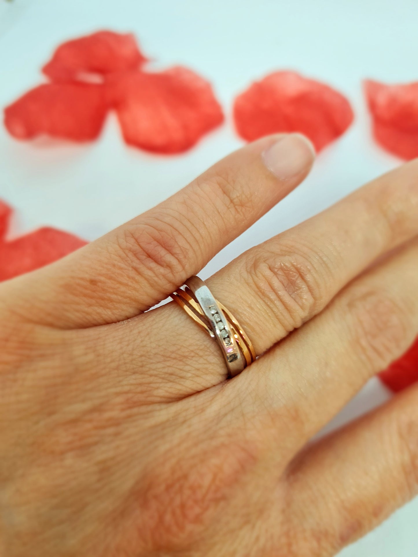 Bague 2 Ors Diamants