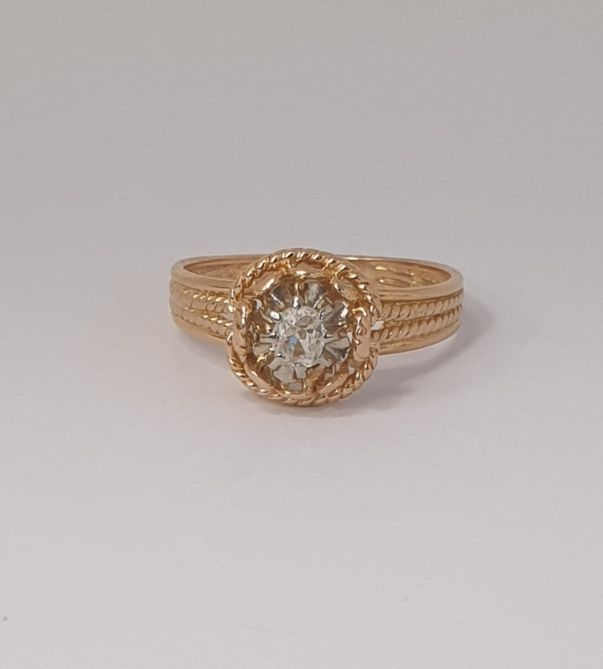 Bague Or et Diamant