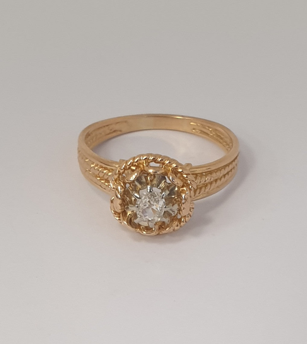 Bague Or et Diamant