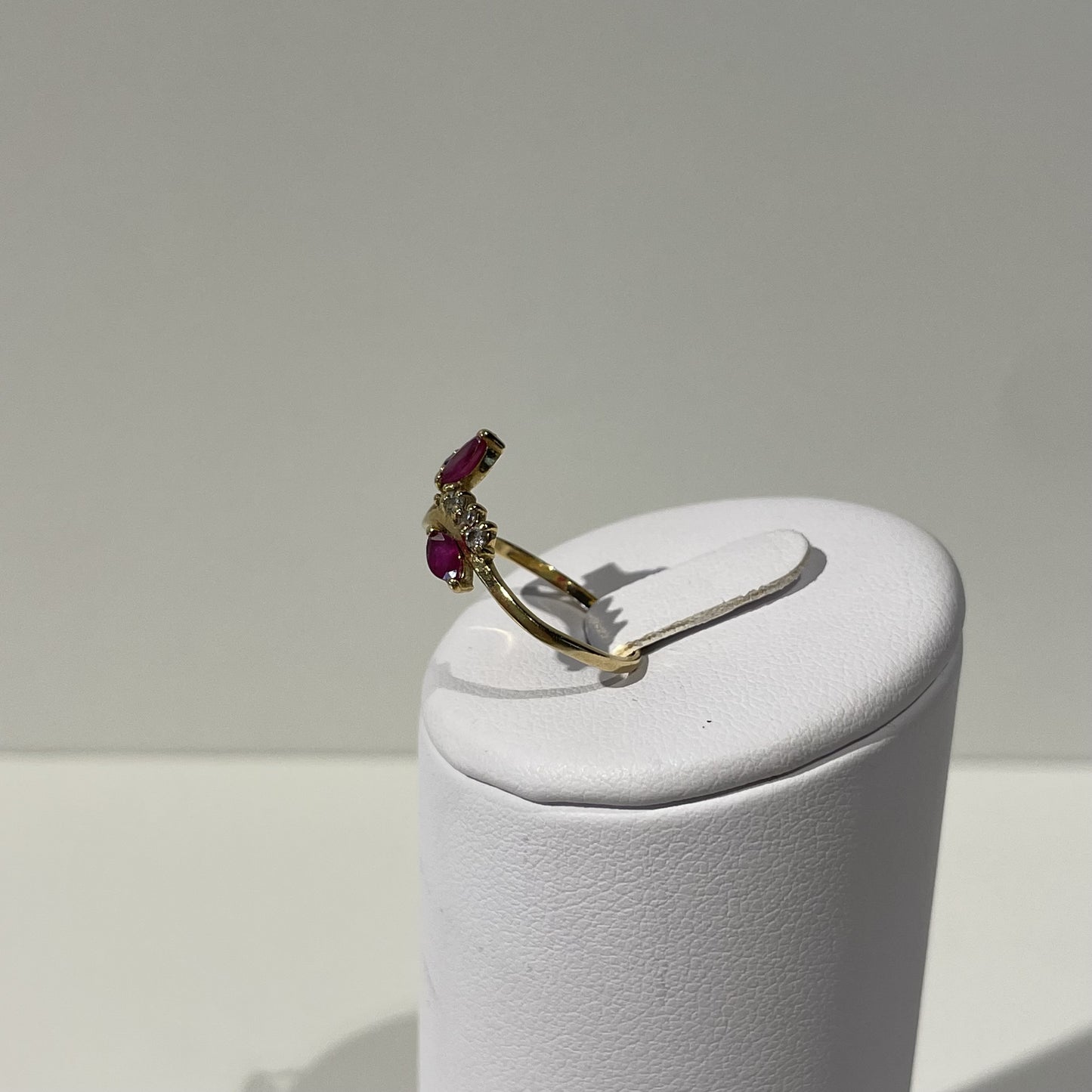 Bague Or et Pierres roses