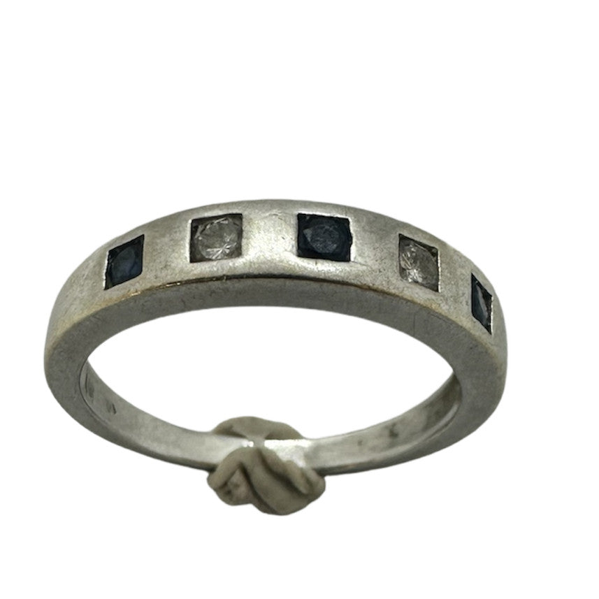 Bague Or avec Saphirs et Diamants