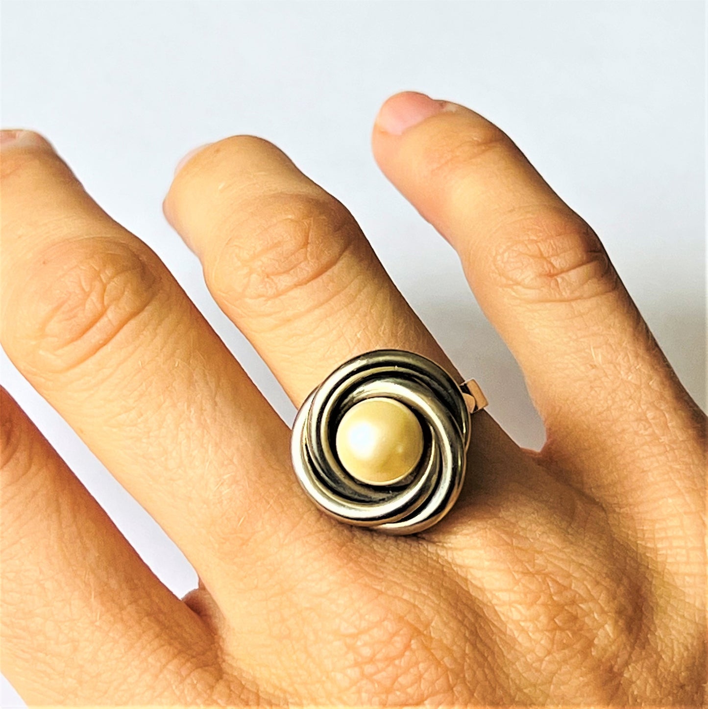 Bague Perle de Culture Or blanc