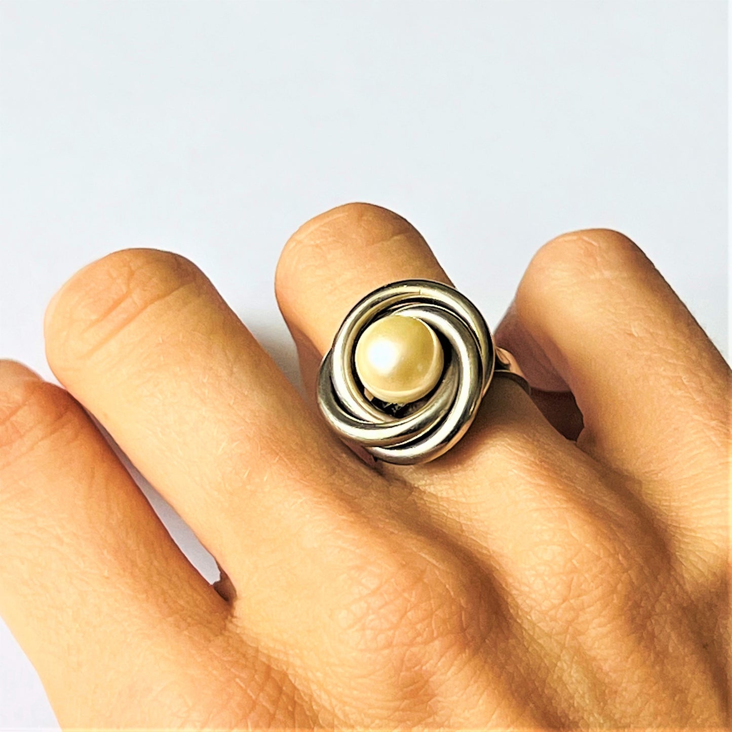 Bague Perle de Culture Or blanc