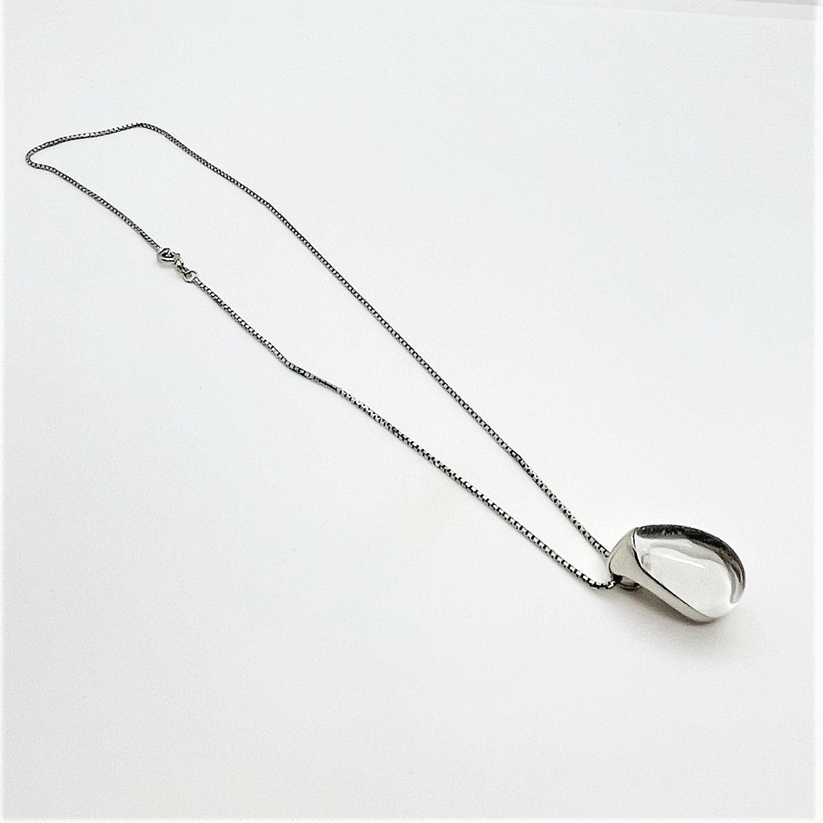 Collier Pendentif Pavage Diamants Or blanc
