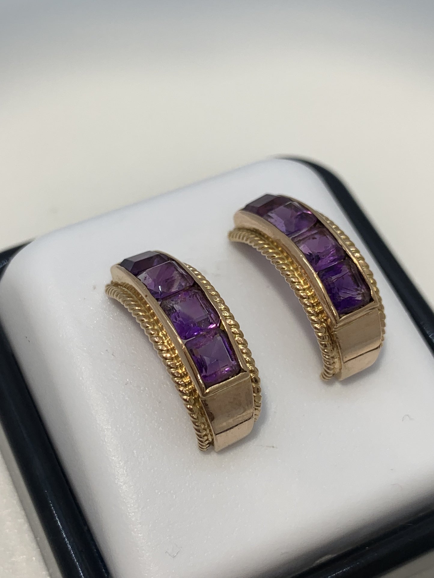 Boucles d'oreille Améthystes
