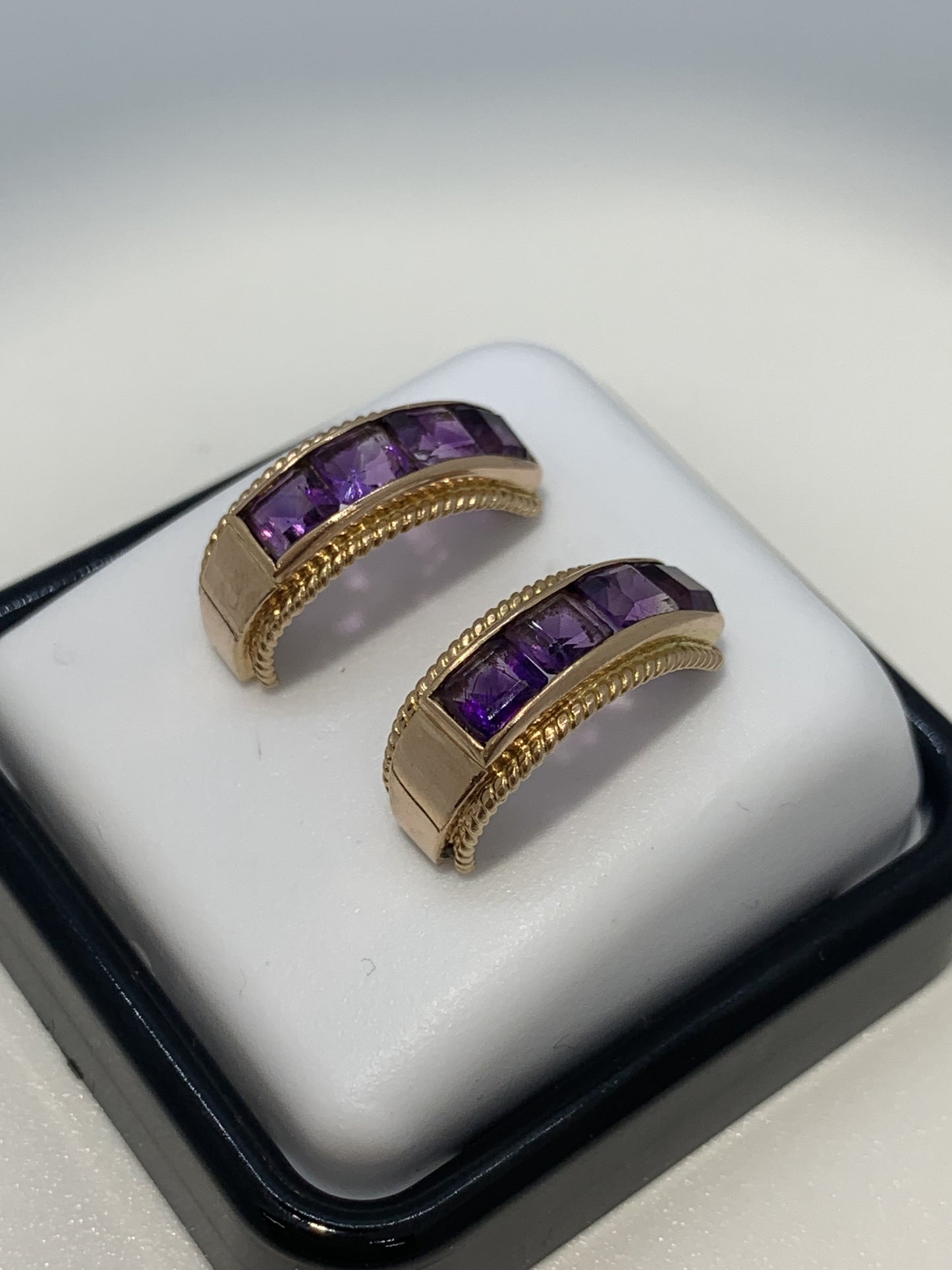 Boucles d'oreille Améthystes