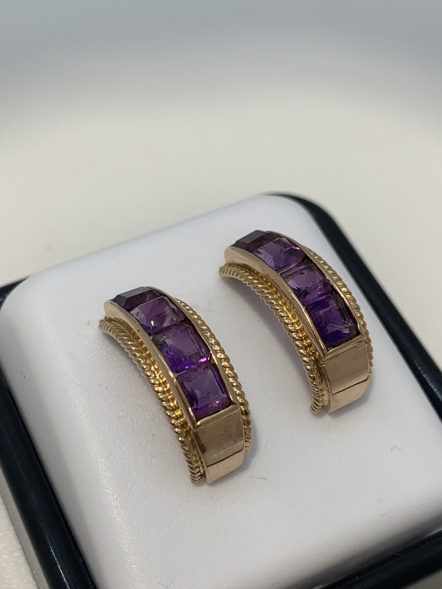 Boucles d'oreille Améthystes