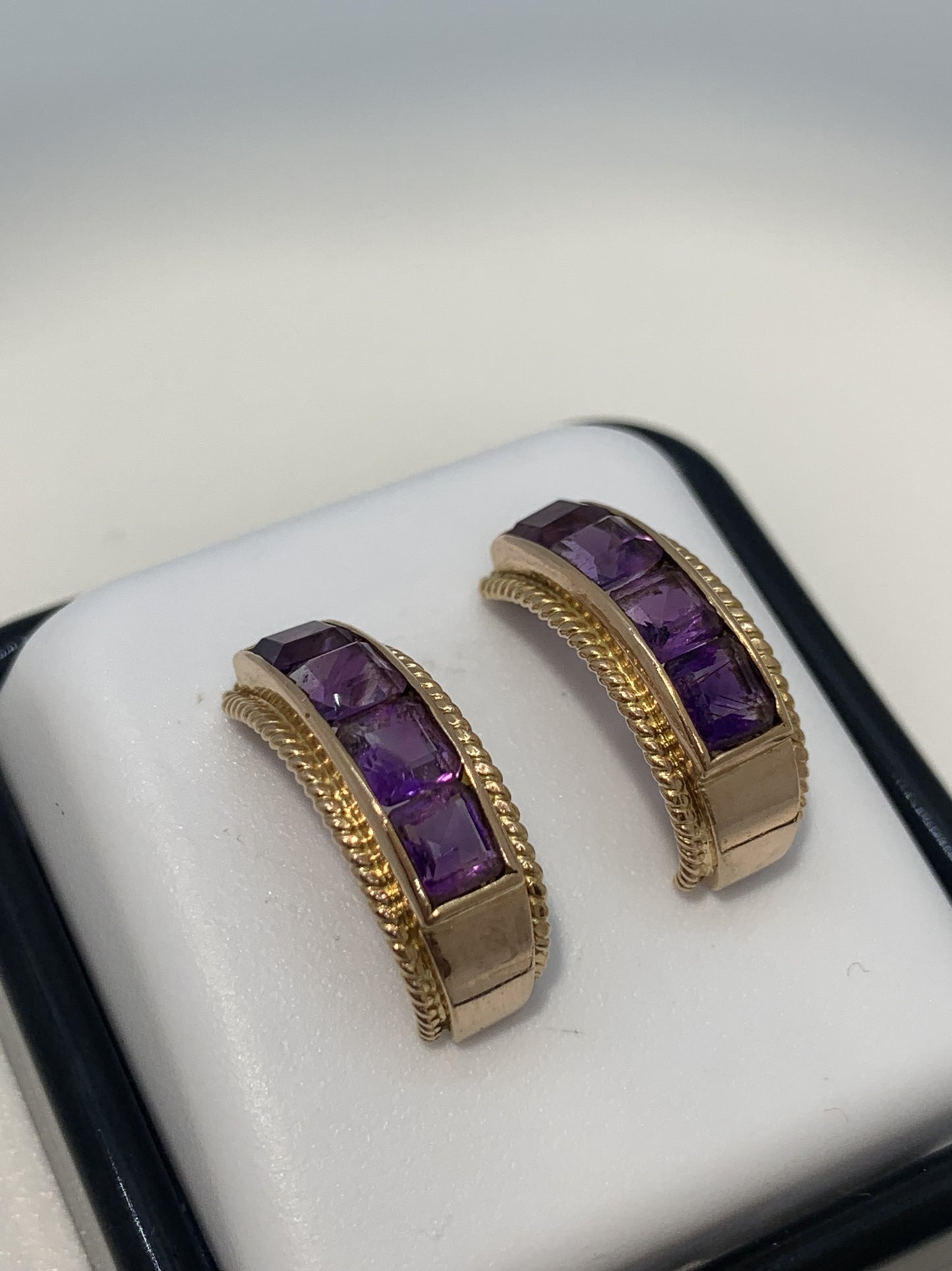 Boucles d'oreille Améthystes