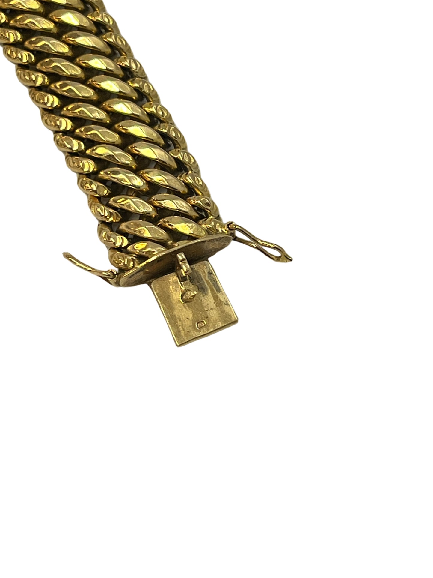 Bracelet Or Jaune Maille Américaine