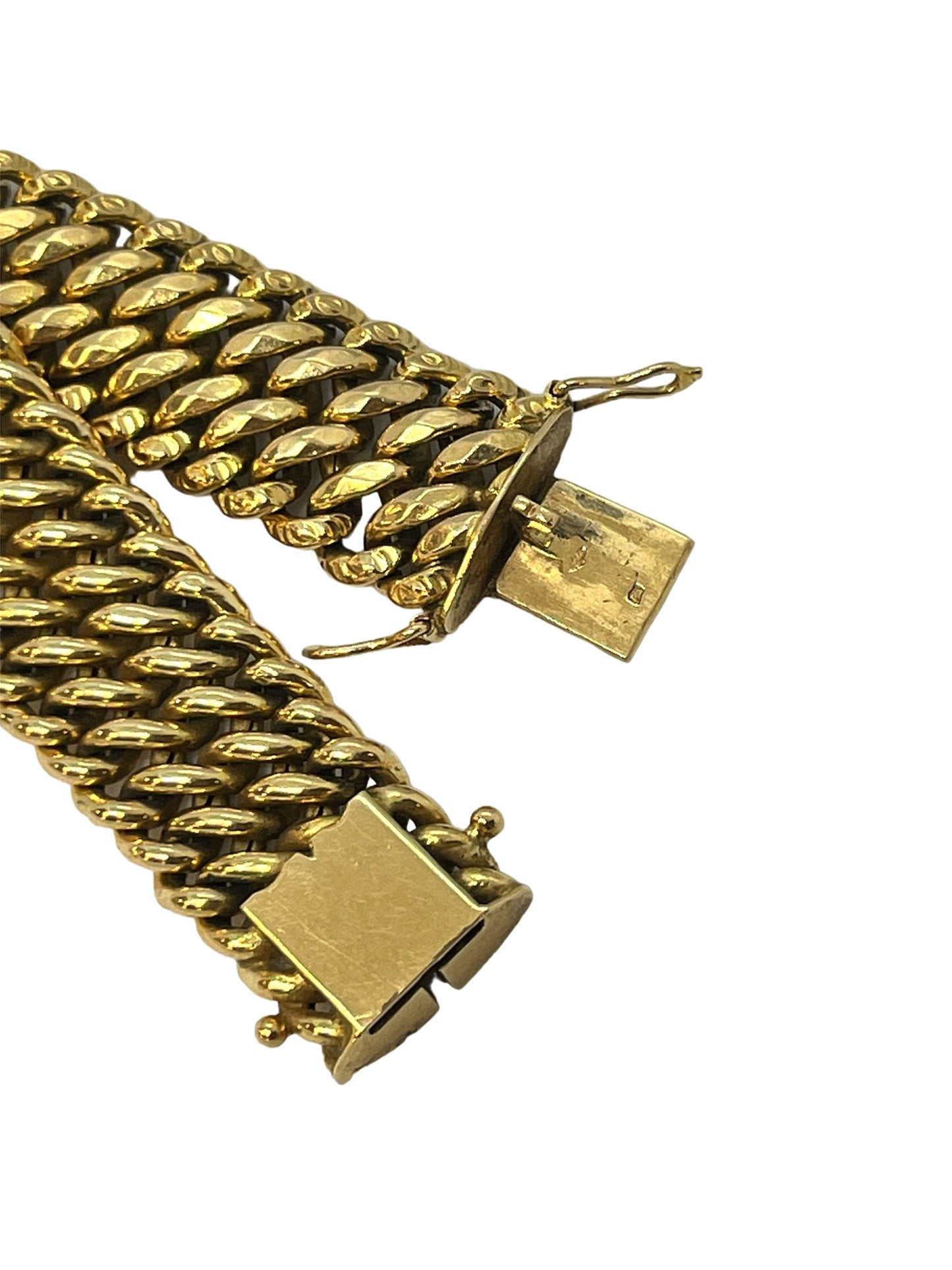 Bracelet Or Jaune Maille Américaine