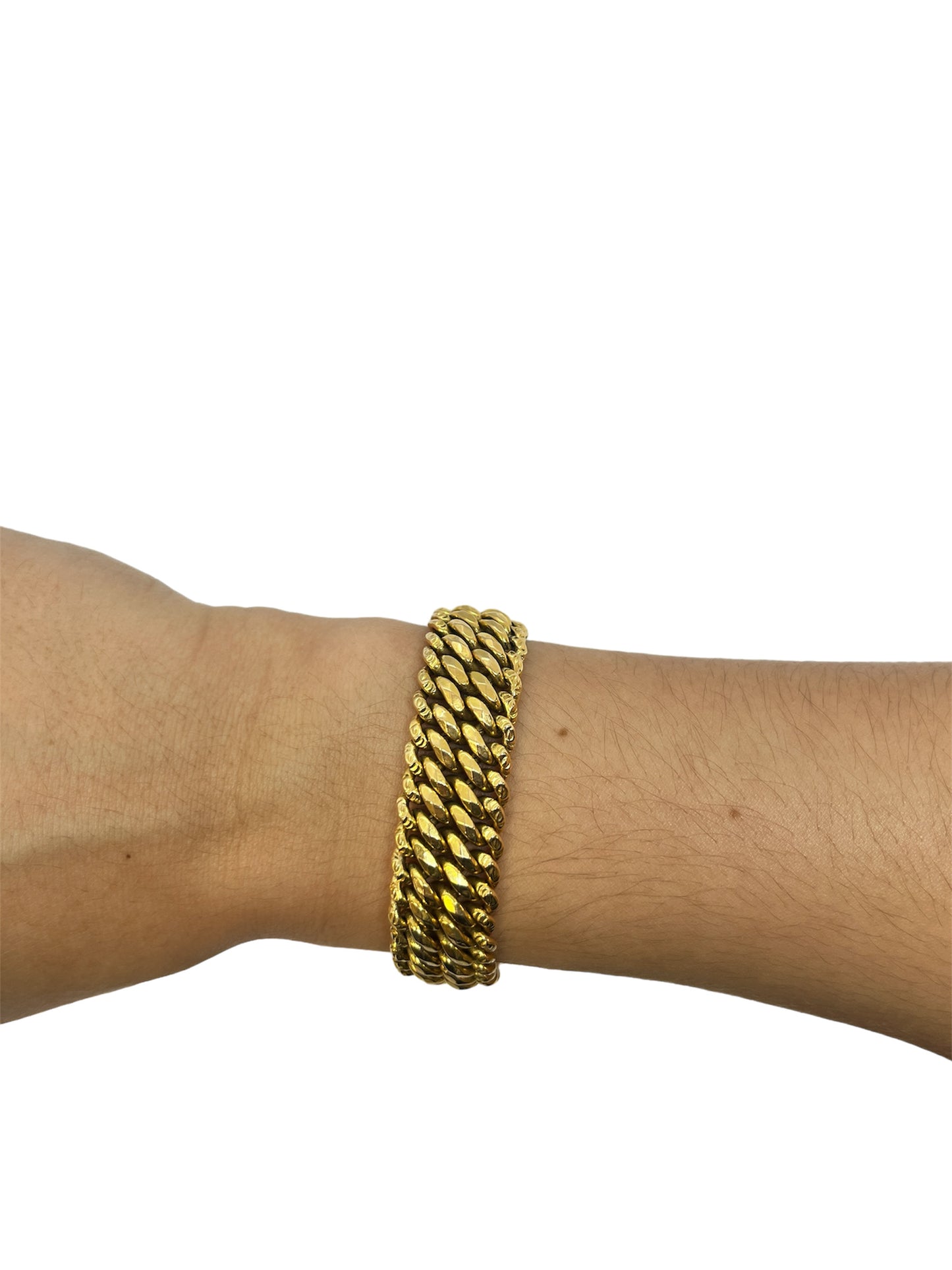 Bracelet Or Jaune Maille Américaine