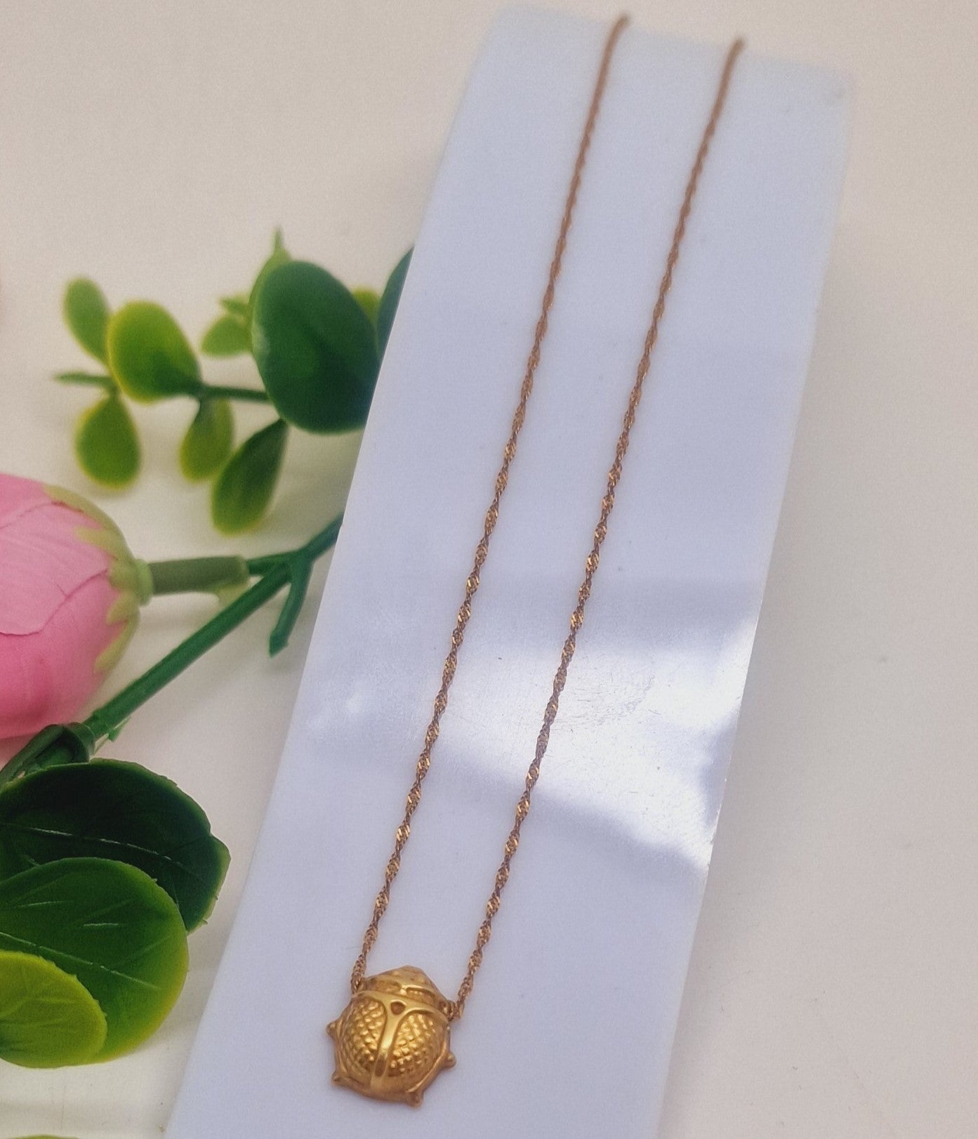 Collier avec Pendentif Coccinelle
