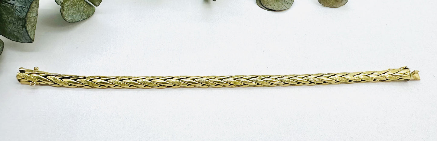 Bracelet Or Maille Palmier