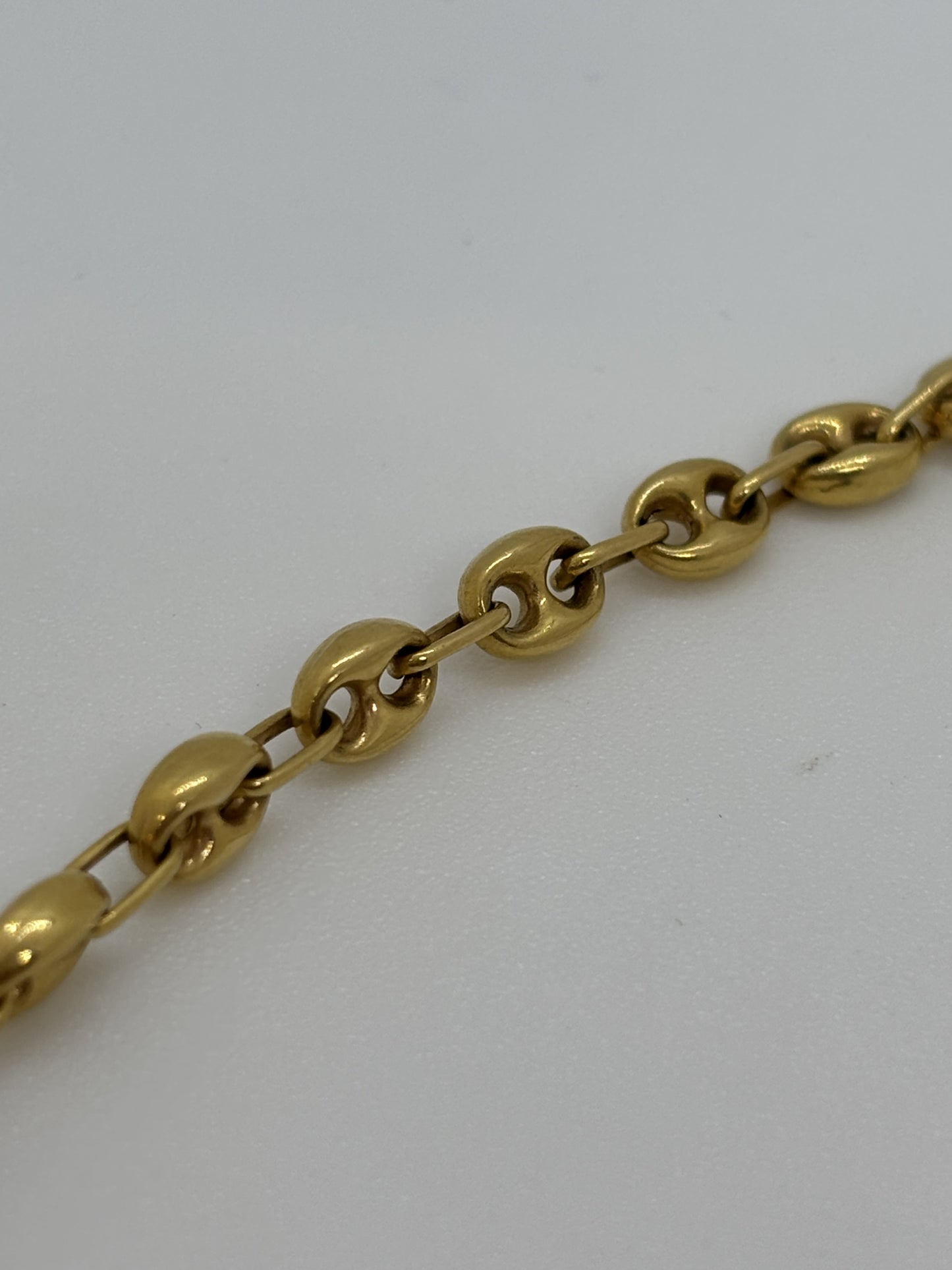 Collier Or Maille Grain de Café