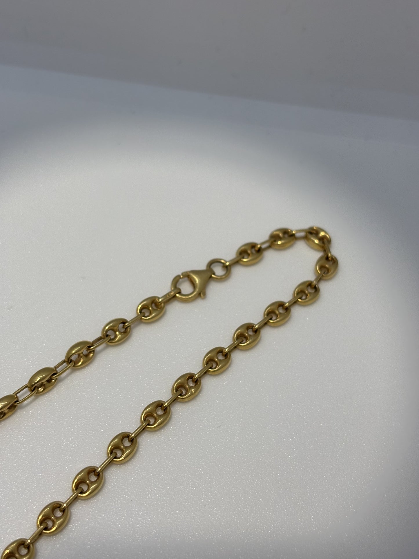 Collier Or Maille Grain de Café