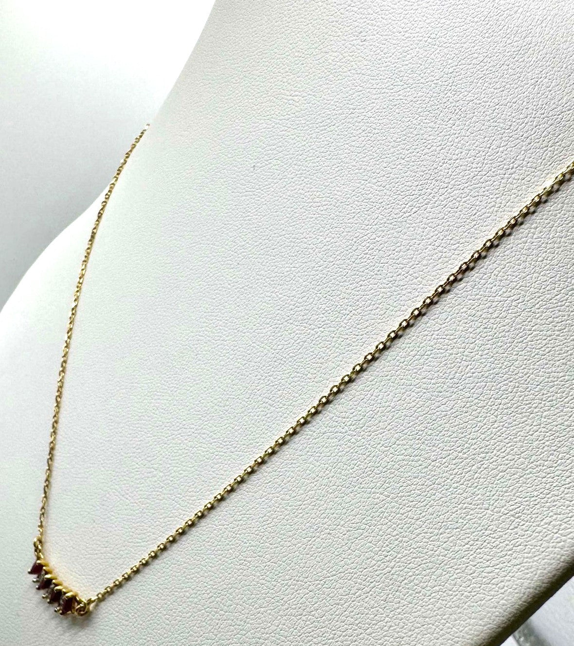 Collier Or avec Diamants et Pierres Roses