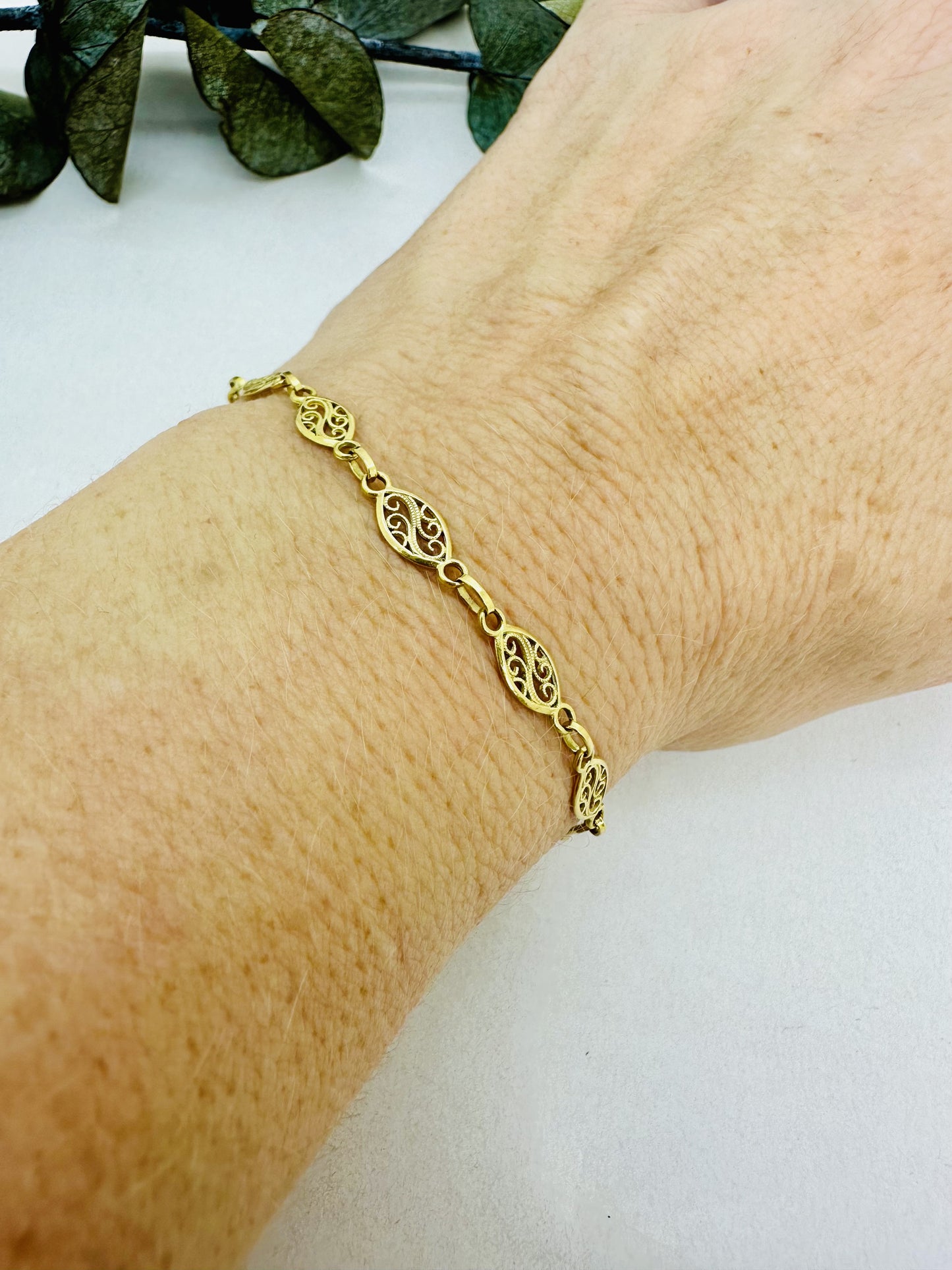 Bracelet Or Maille Filigrane