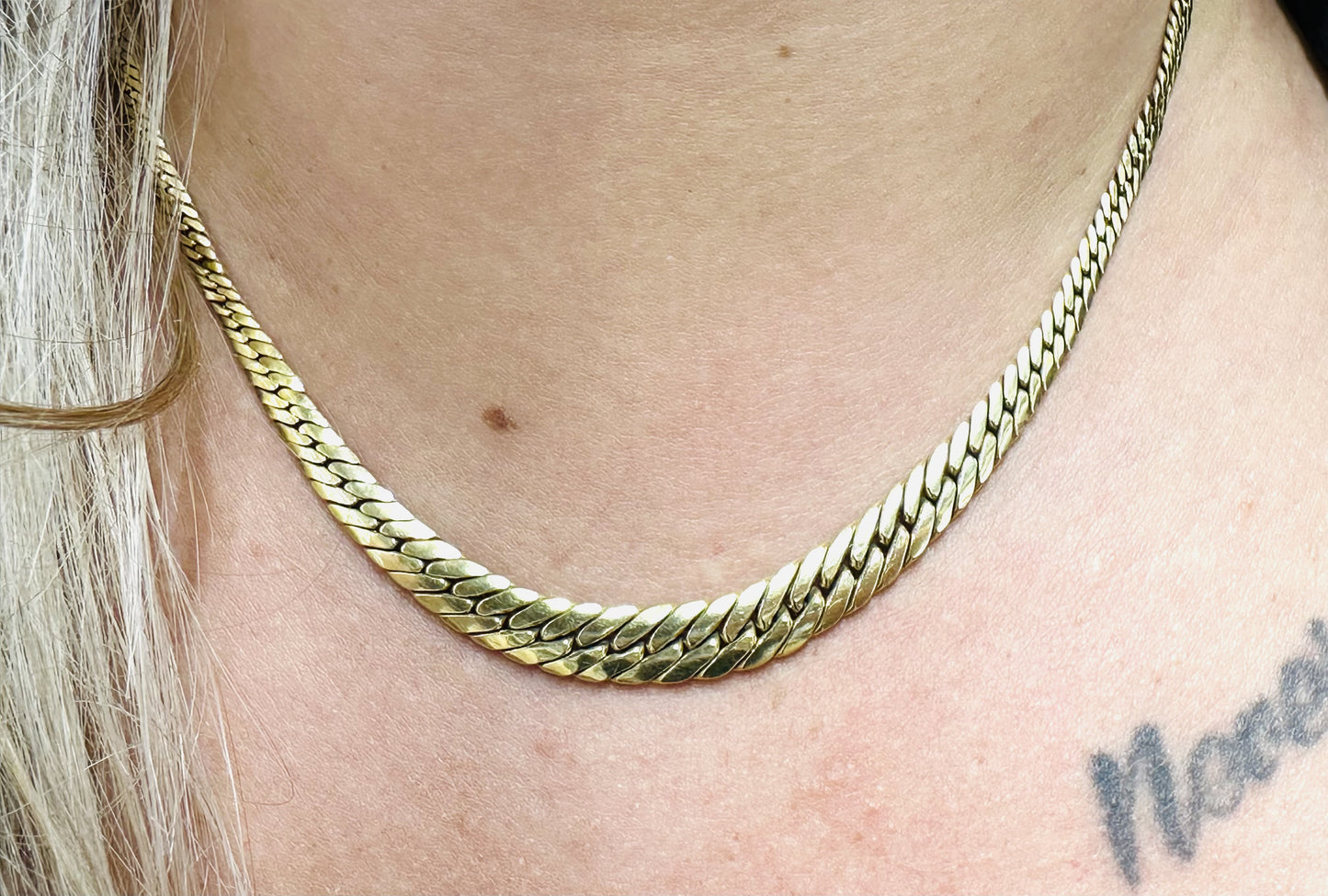 Collier Or Maille Anglaise