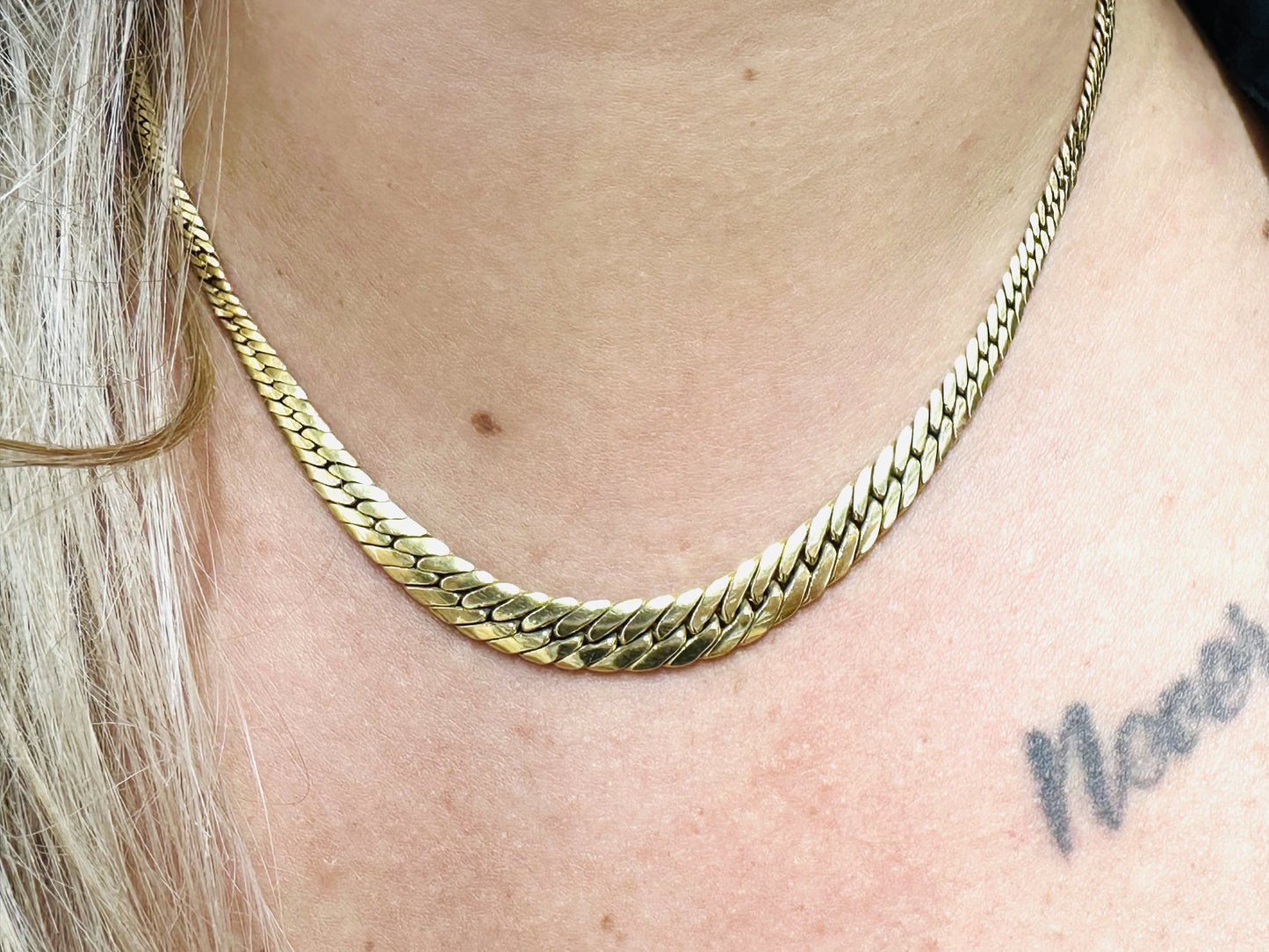 Collier Or Maille Anglaise