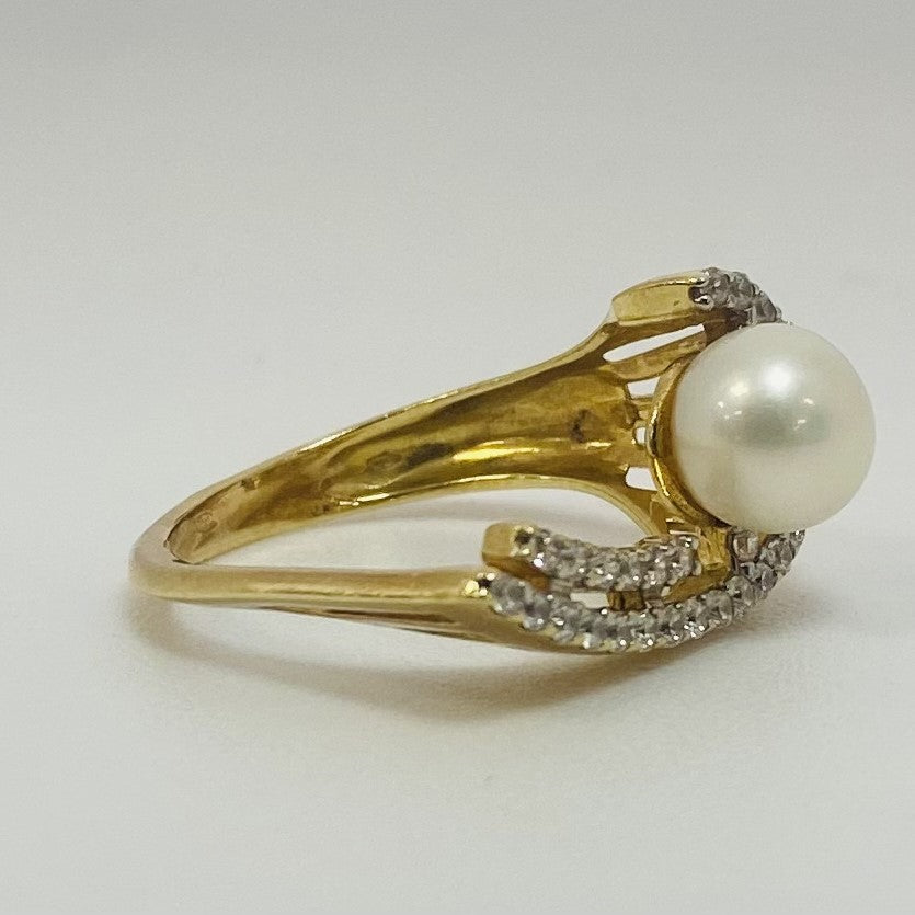 Bagues Or avec Oxyde et Perles