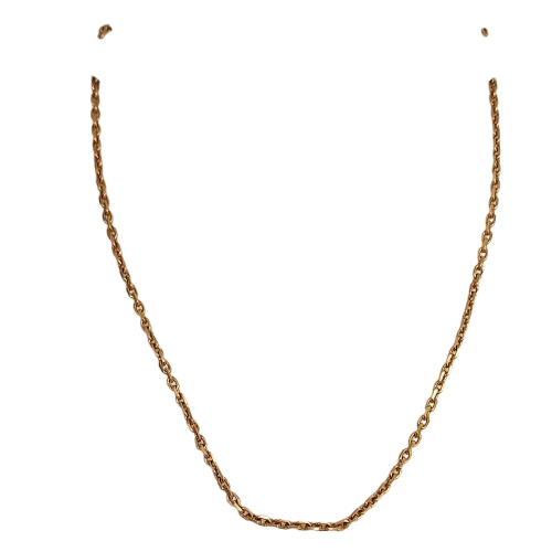 Collier or maille forçat