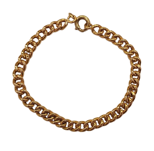 Bracelet Gourmette Or Jaune