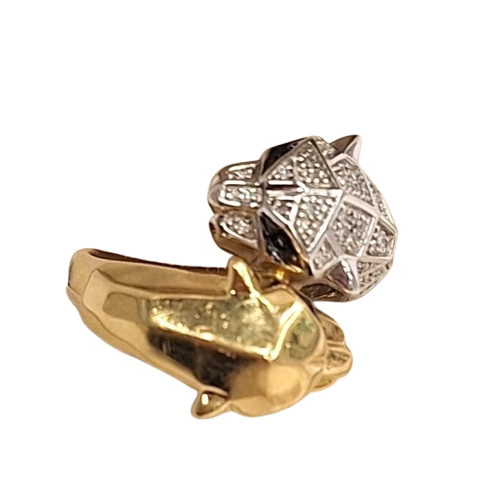 Bague Panthères 2 ors