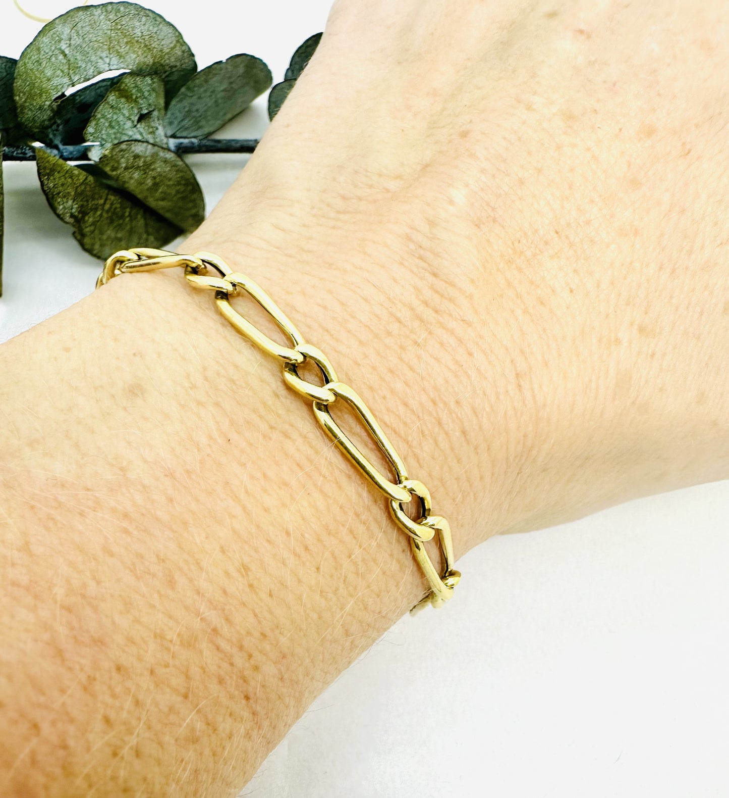 Bracelet Or Maille Figaro