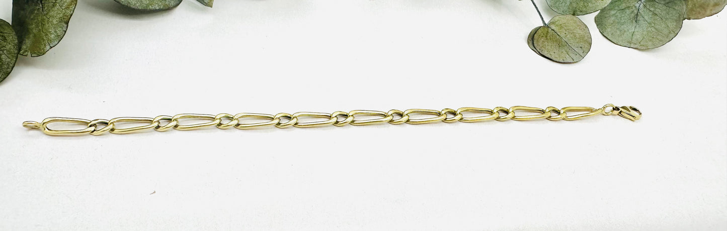 Bracelet Or Maille Figaro