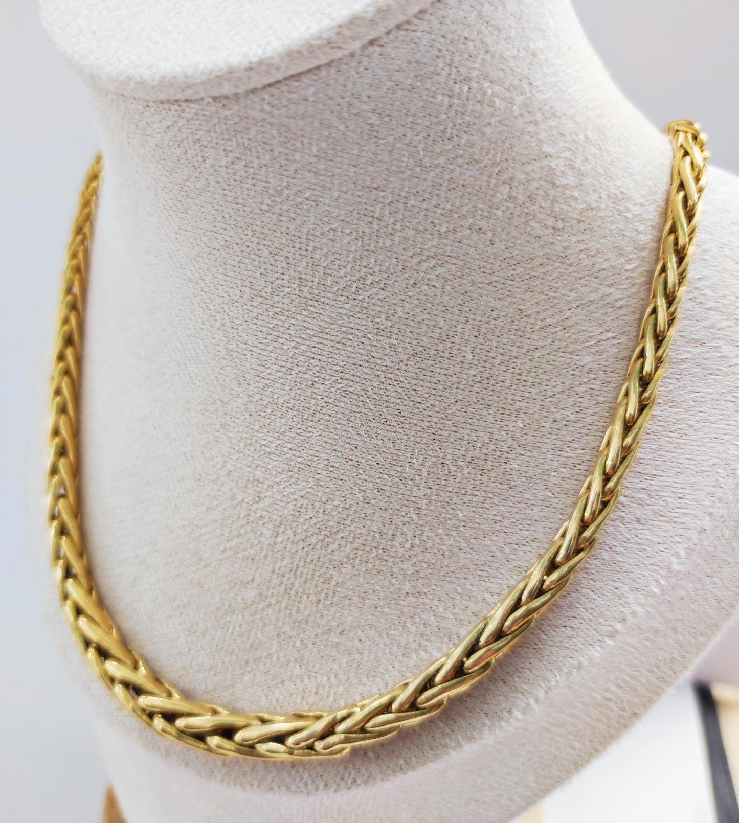 Collier Or Maille Palmier